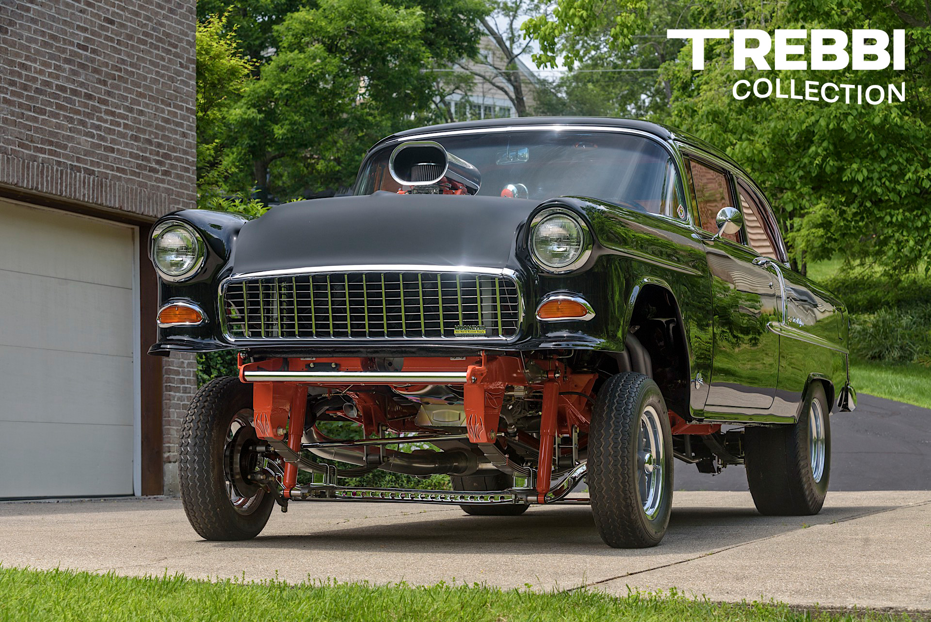 Gasser-Style Supercharged 468-Powered 1955 Chevrolet Bel Air 2-Door Sedan
