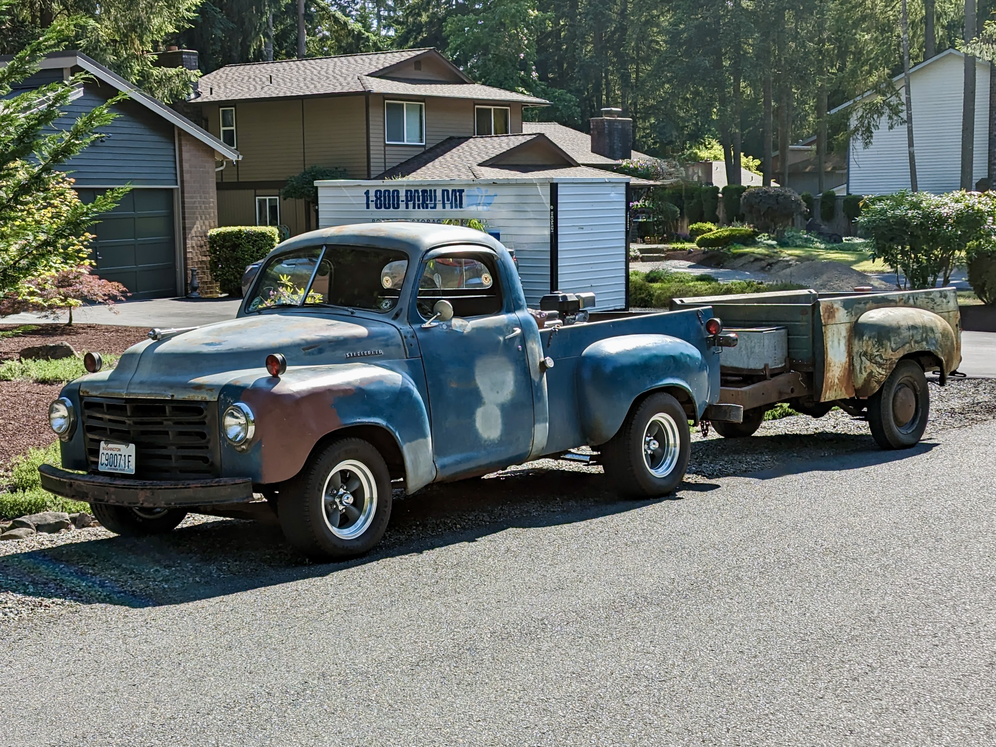 1953 Studebaker 2R10 ¾-Ton Pickup with Trailer and Go-Kart