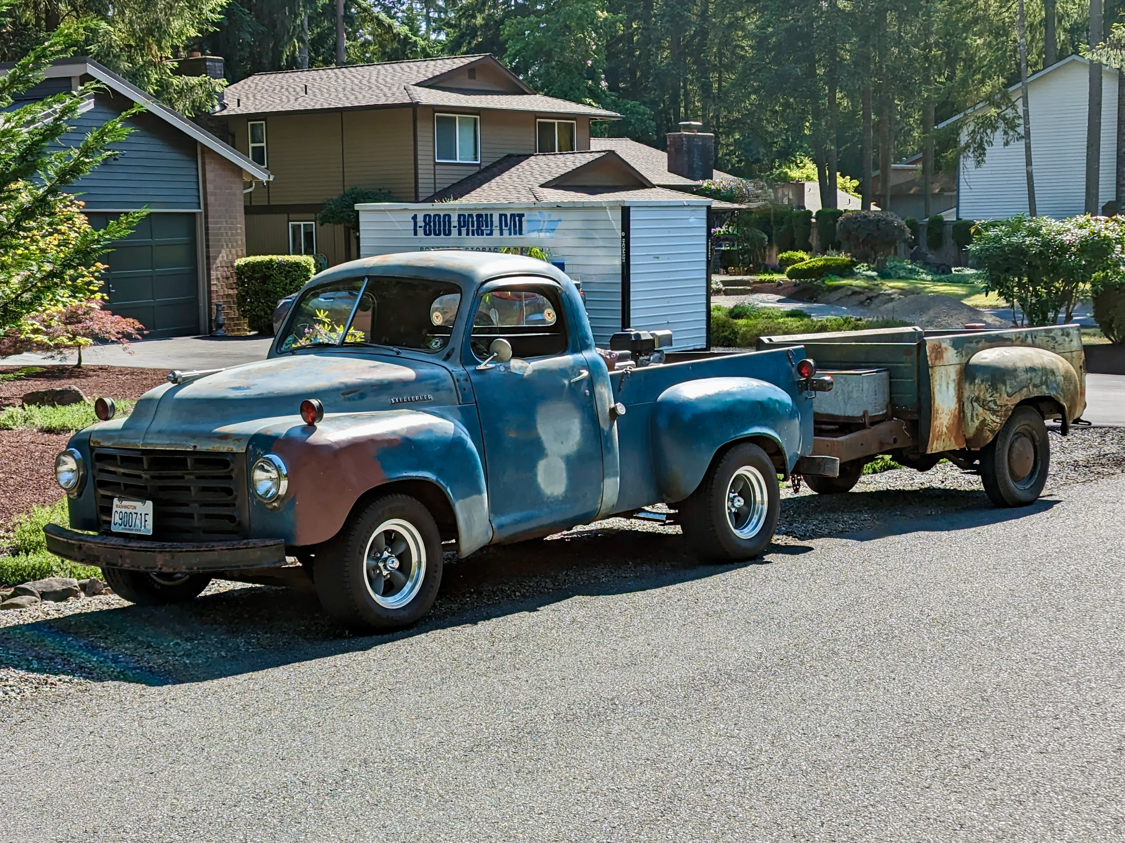 1953 Studebaker 2R10 ¾-Ton Pickup with Trailer and Go-Kart