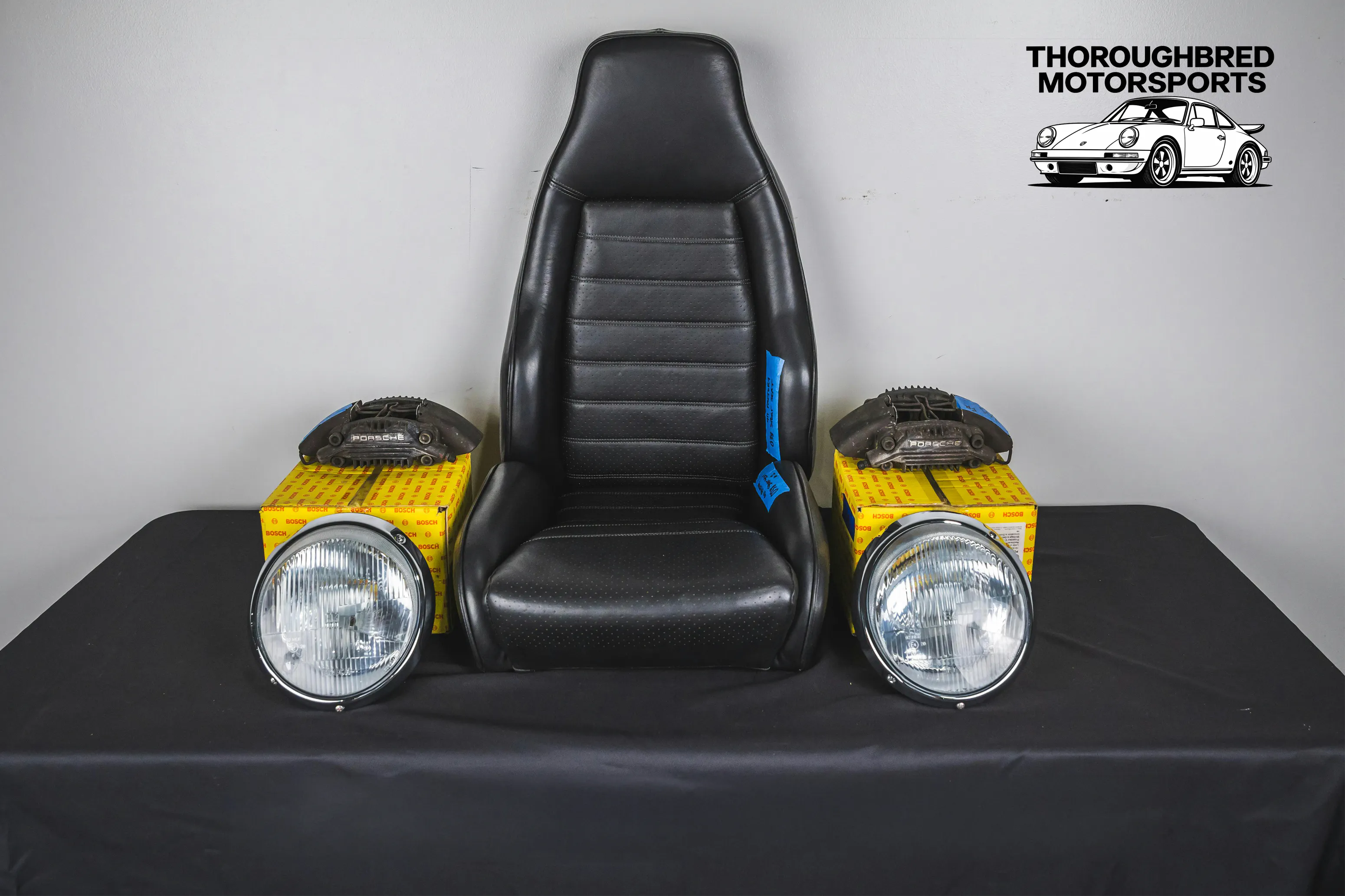 Porsche 911 Factory Sport Seat Project, Bosch H4 Headlamps and 911 Turbo Front Brake Calipers (Lot 71)
