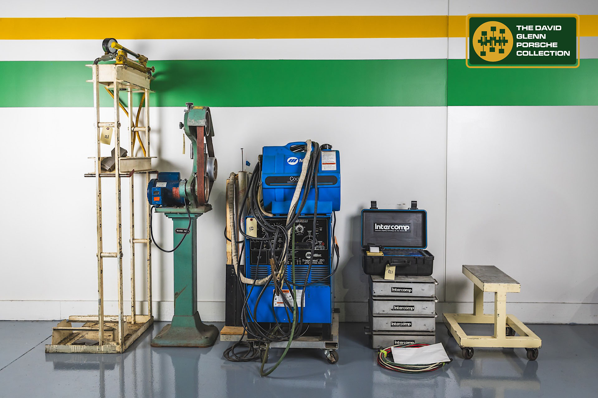 Motorsport Shop Equipment, Miller TIG and Stick Welder, Intercomp SW Deluxe Scales and More (Lot 15)