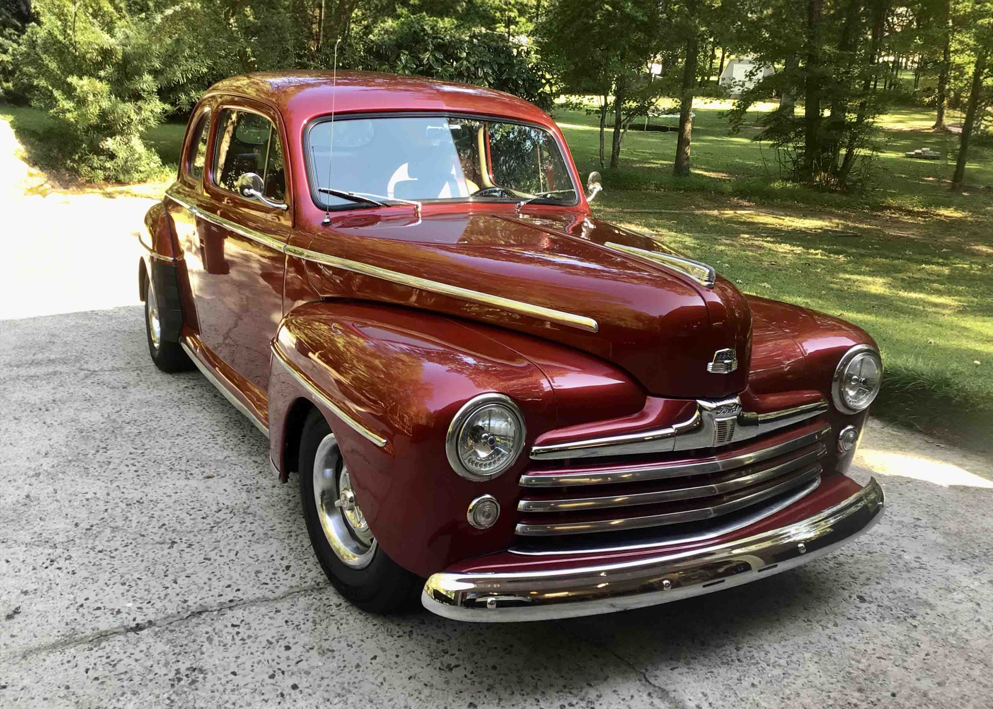 350-Powered 1947 Ford Deluxe Coupe