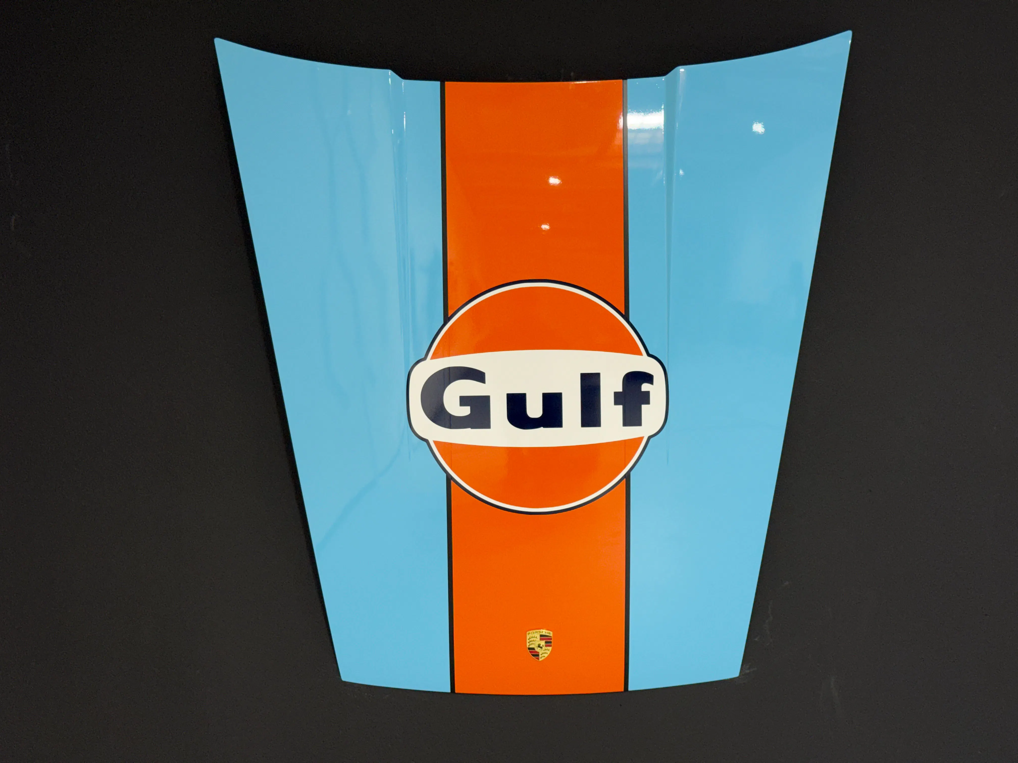 Gulf-Inspired Porsche 911 Hood Wall Art