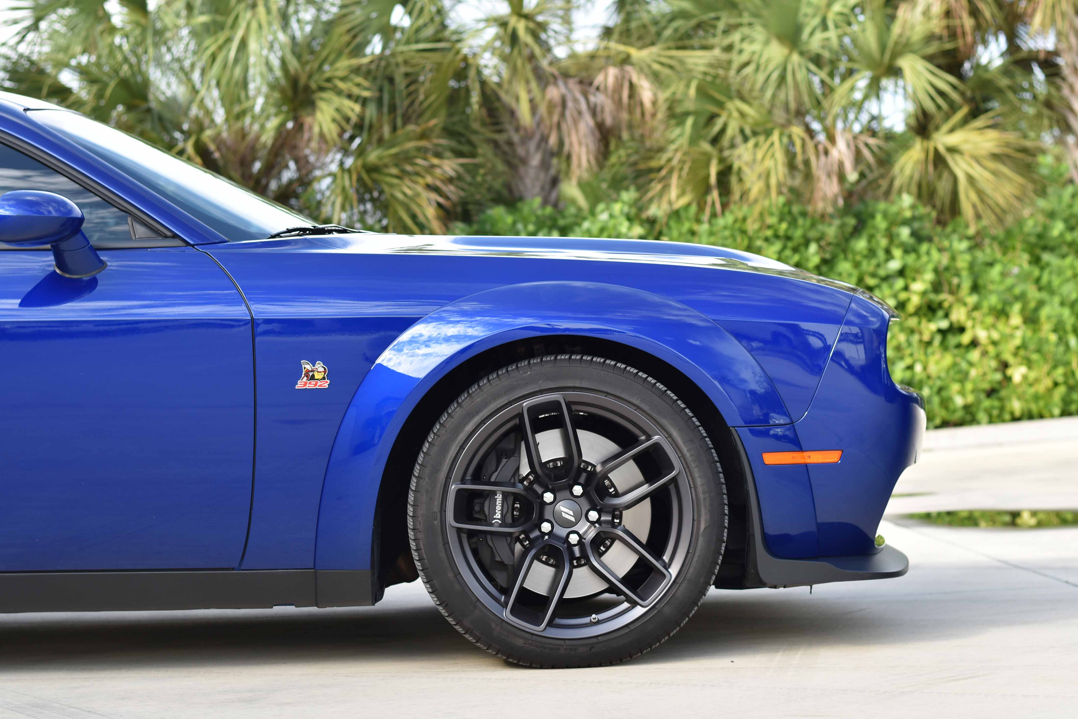 BLUE×BLACK CHALLENGERCAP Dodge Challenger Wrapped In Midnight Blue Metallic With Gloss
