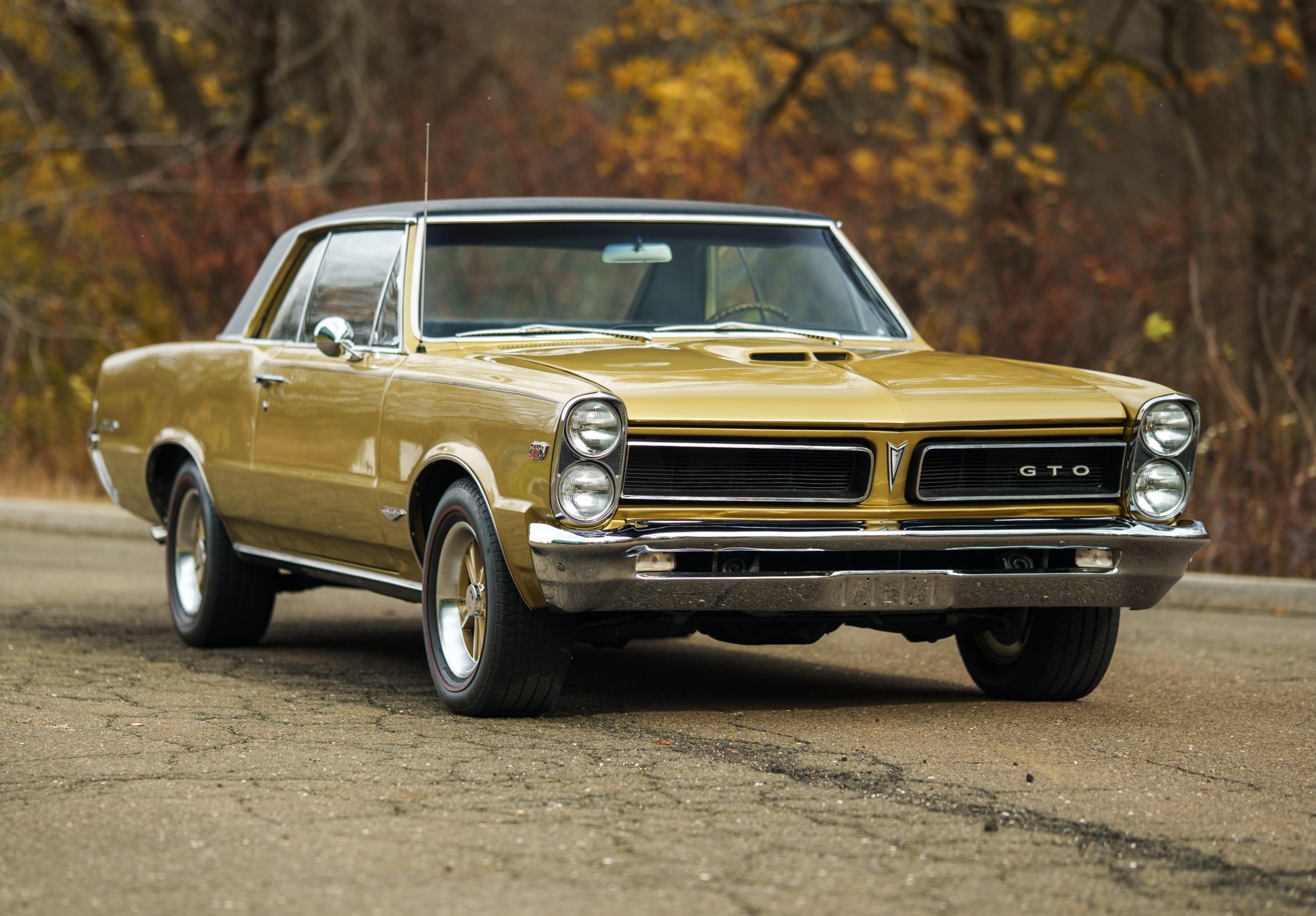 421 Tri-Powered Tiger Gold 1965 Pontiac GTO Hardtop Coupe 4-Speed