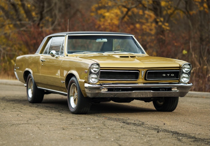 421 Tri-Powered Tiger Gold 1965 Pontiac GTO Hardtop Coupe 4-Speed