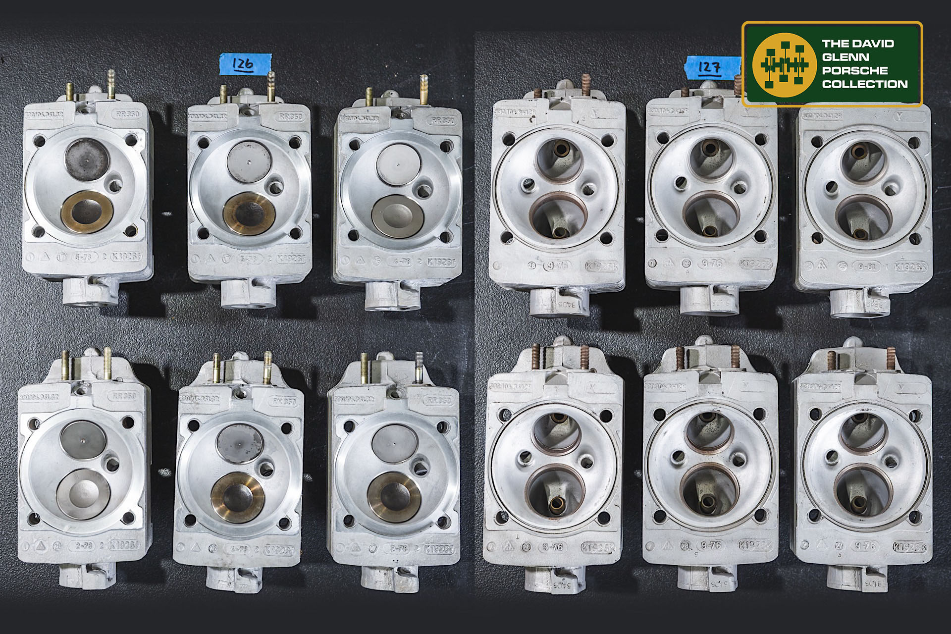 Porsche 911 Single Plug Heads, 2 Sets (Lot 63)