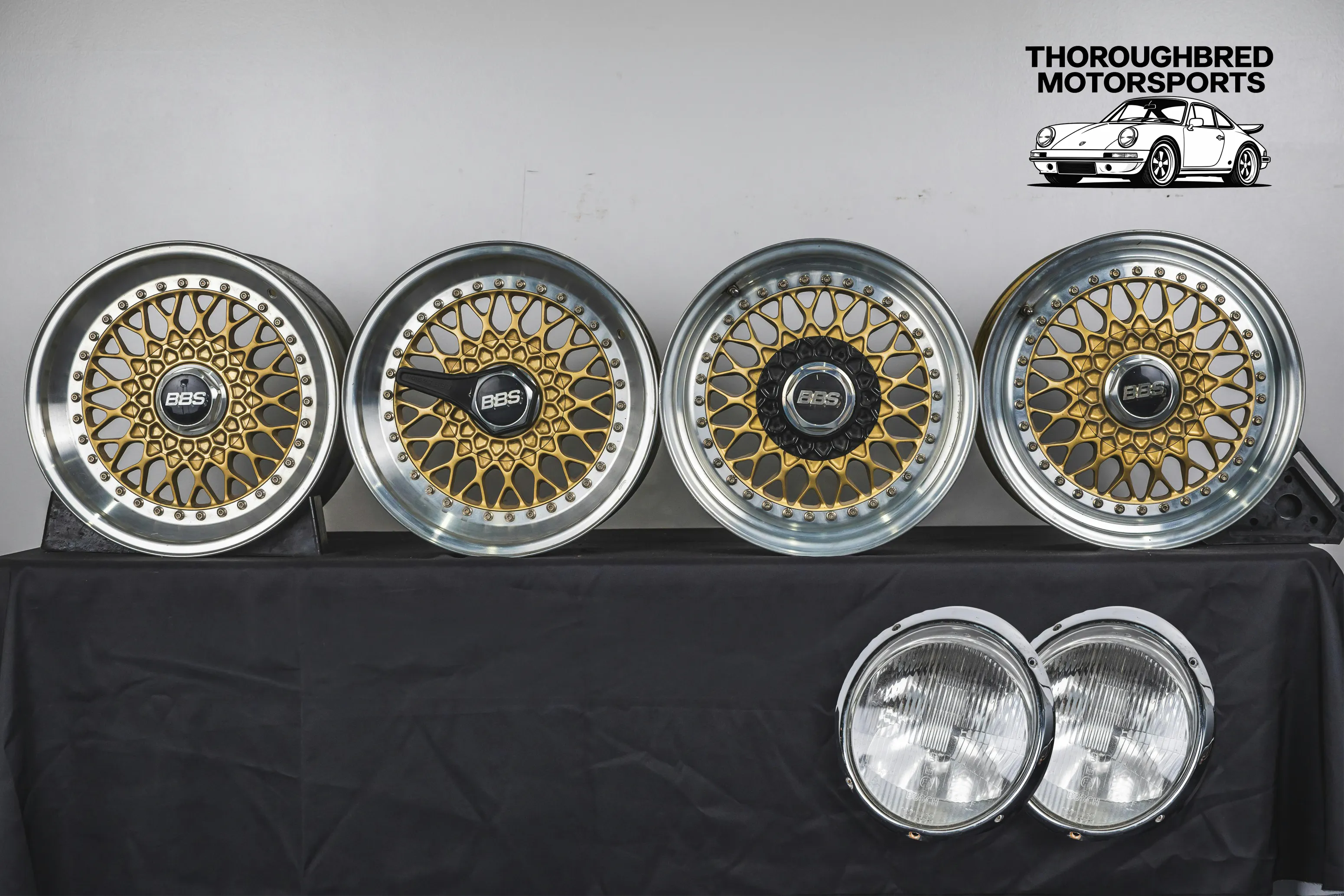 BBS RS Wheels 7x16/8x16 with Bosch H4 Headlamps (Lot 83)
