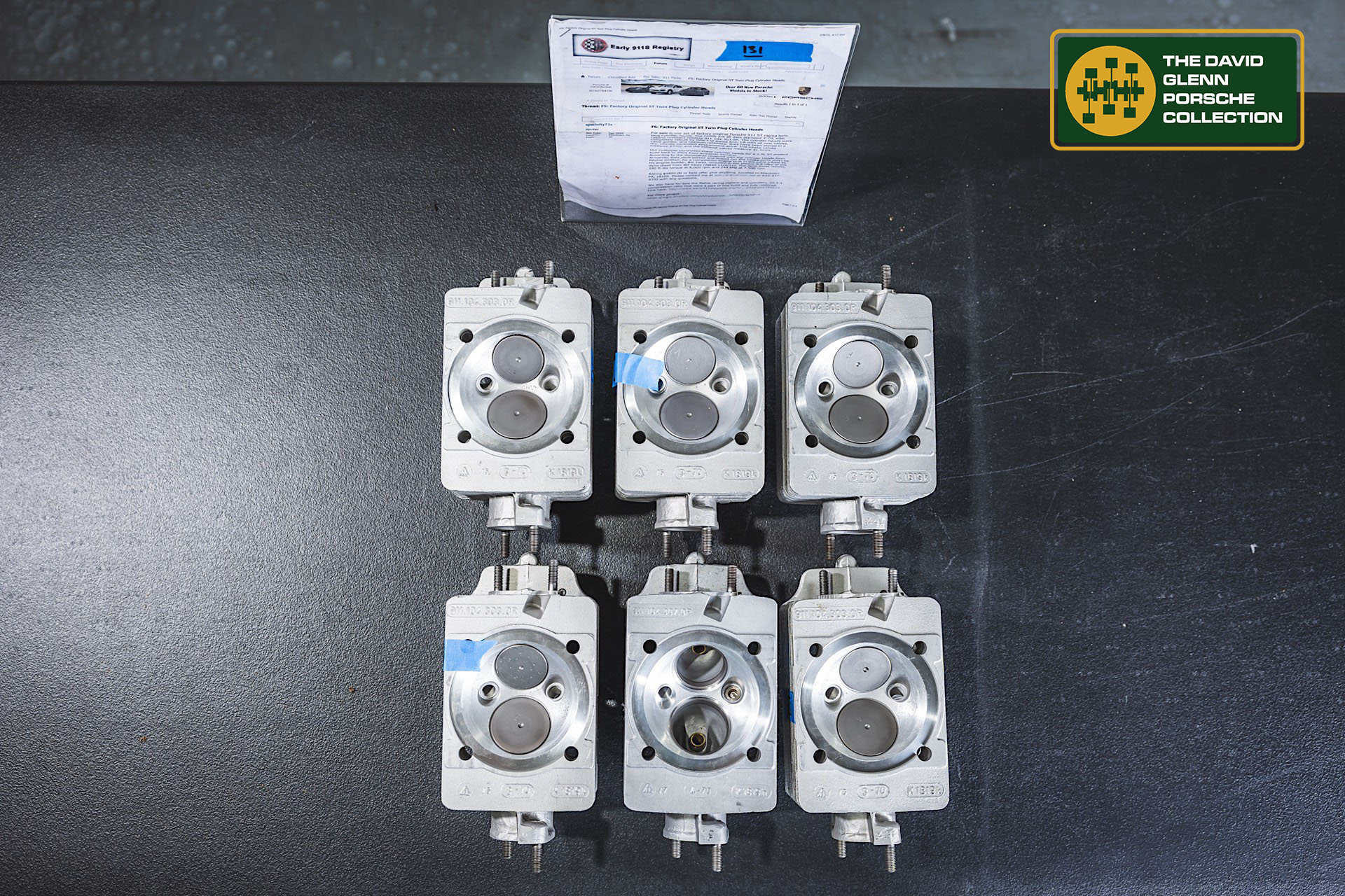 Porsche 911 Twin Plug Racing Heads (Lot 61)
