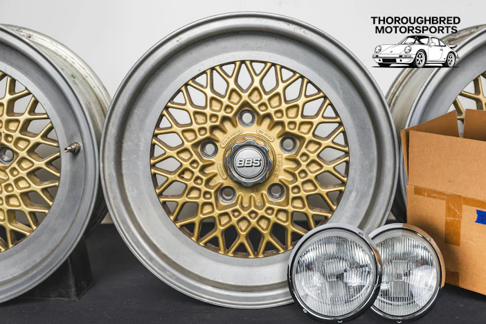 BBS Mahle 5x130 7x16/8x16 Wheels and Hella H4 Headlamps (Lot 22)