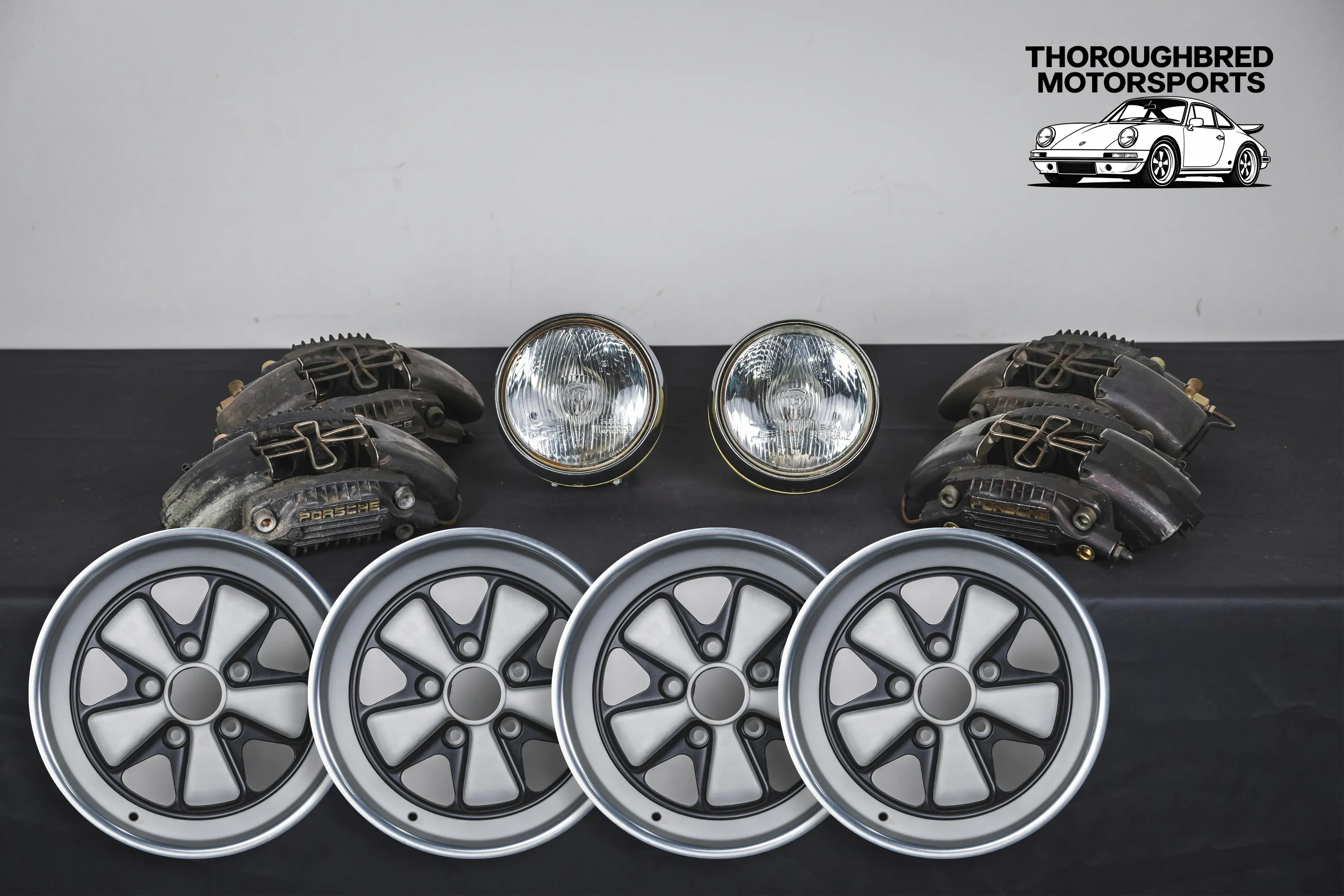 Fuchs RSR Finish; Marchal Hood Lamps; Long Fin Calipers (Lot 28)