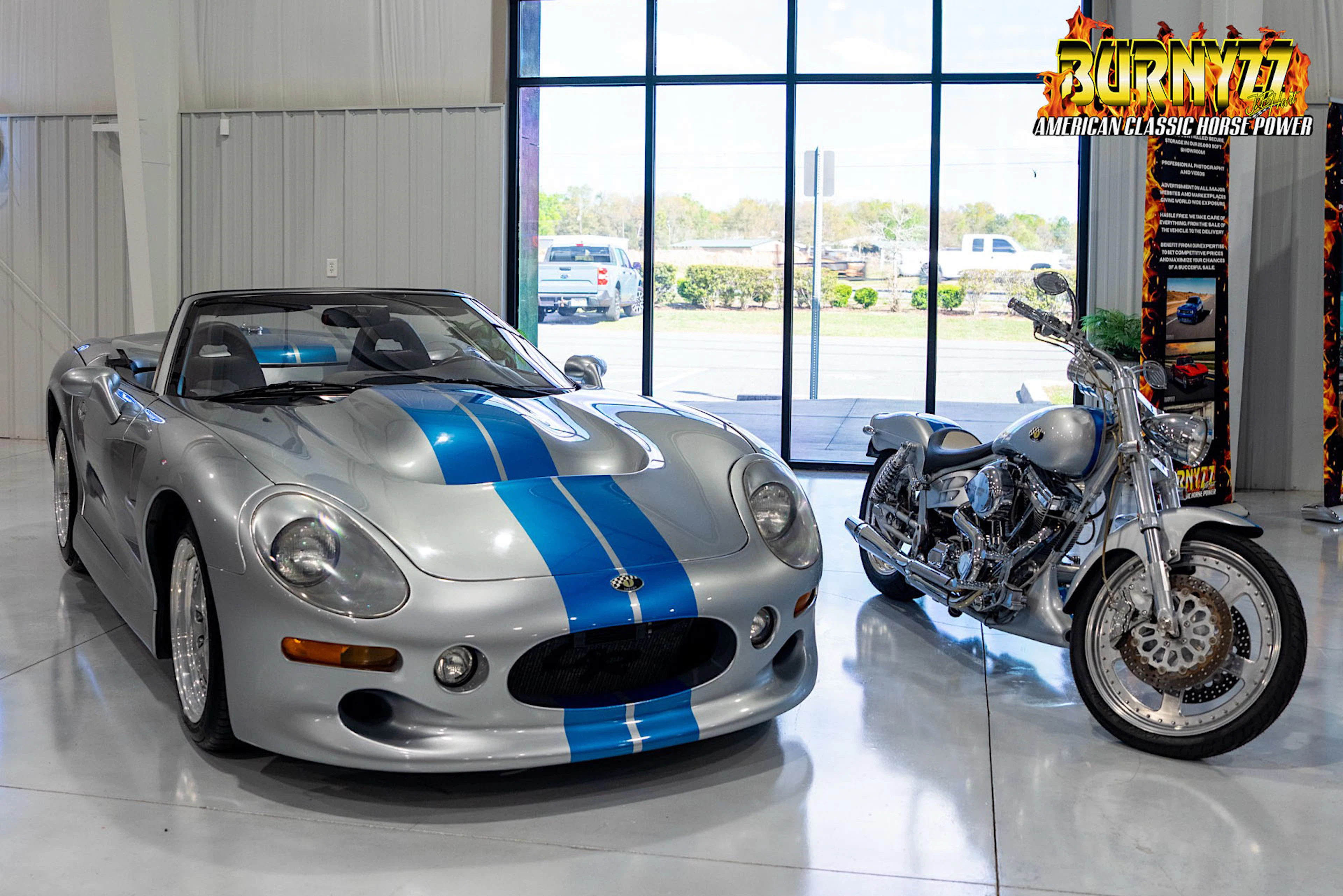 1999 Shelby Series 1 Supercharged and 1999 Titan Shelby Motorcycle