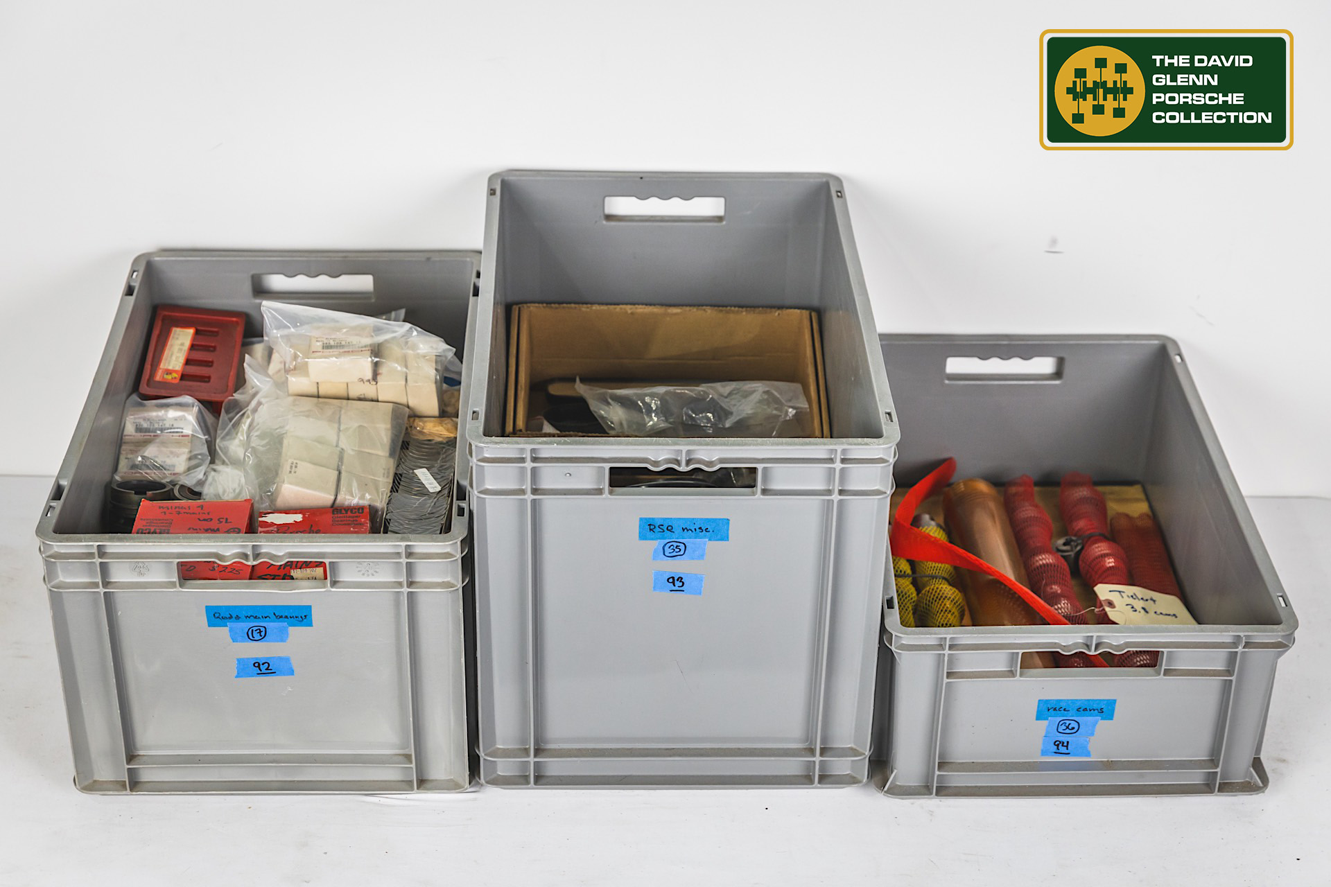 Porsche Cams, Bearings, and Shims (Lot 25)