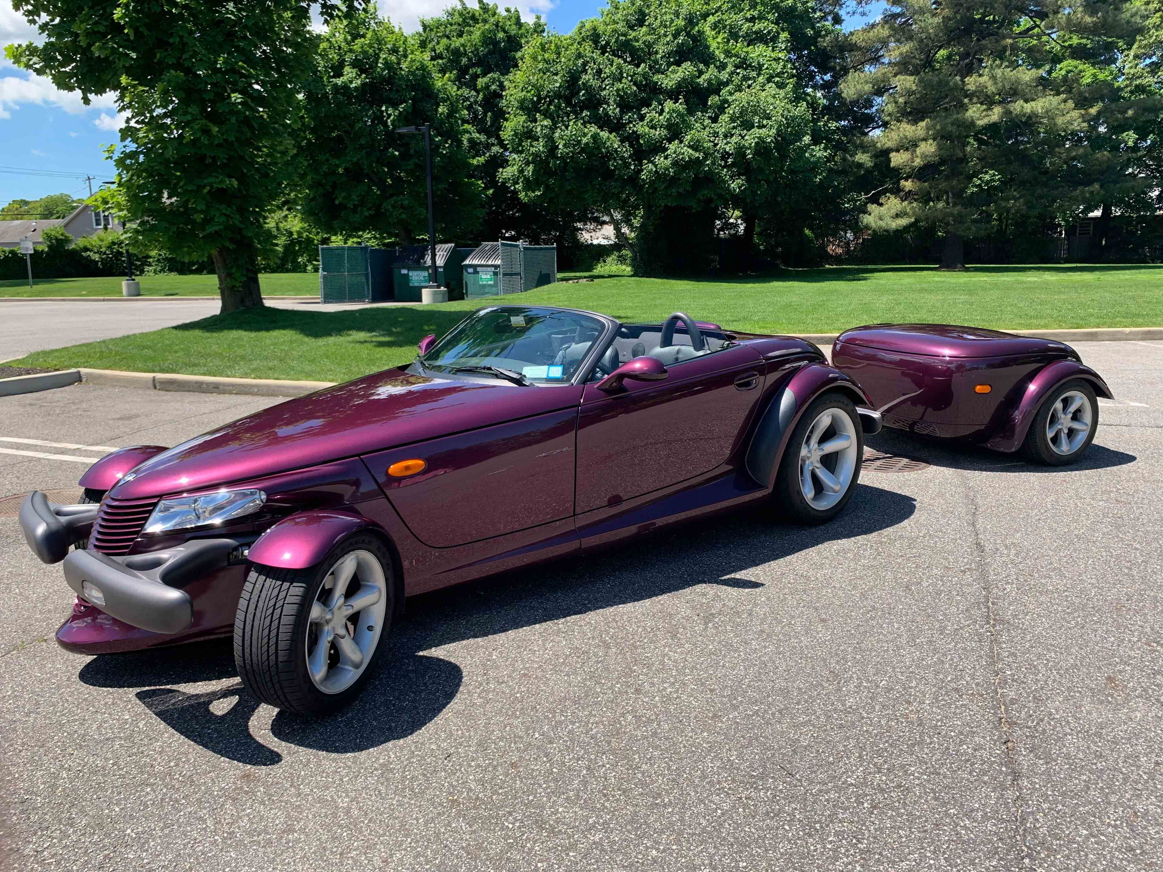Two-Owner 14k-Mile 1997 Plymouth Prowler w/ Trailer