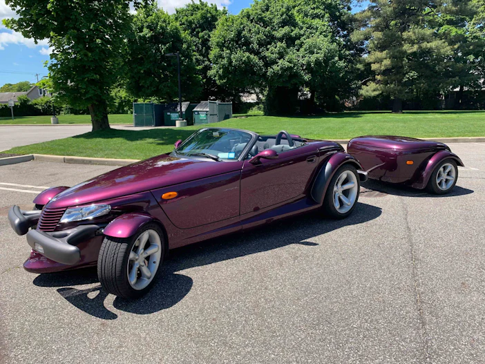 Two-Owner 14k-Mile 1997 Plymouth Prowler w/ Trailer