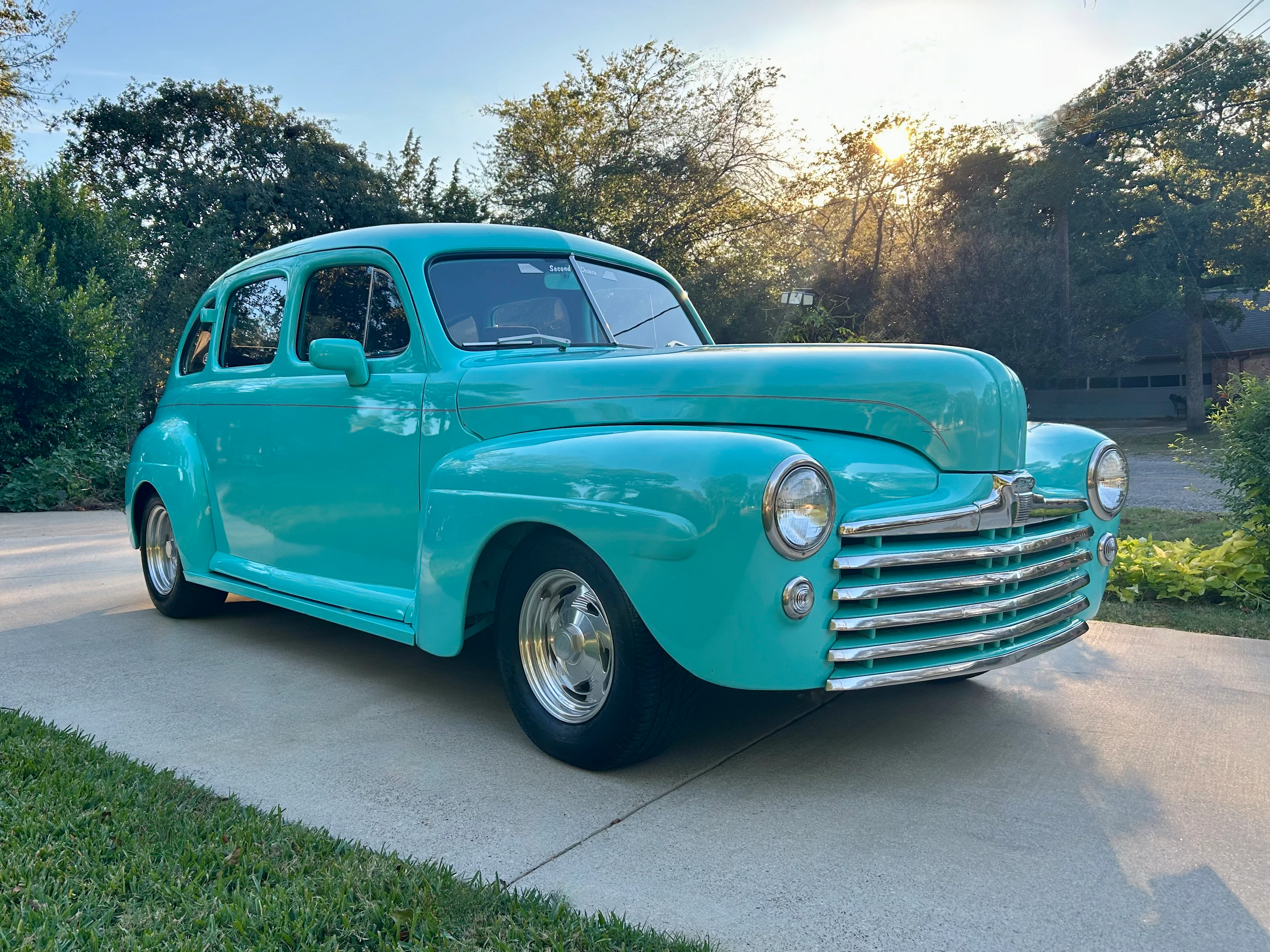 Modified 350-Powered 1947 Ford Deluxe Sedan with Trailer